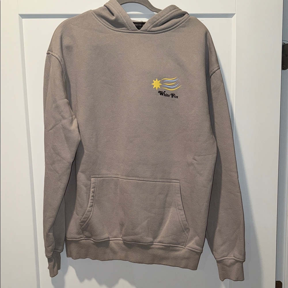 Tan White Fox Hoodie